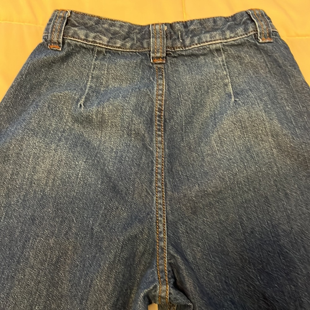 We The Free Wide Leg Cropped Jeans in Dark Blue Denim - Picture 12 of 16
